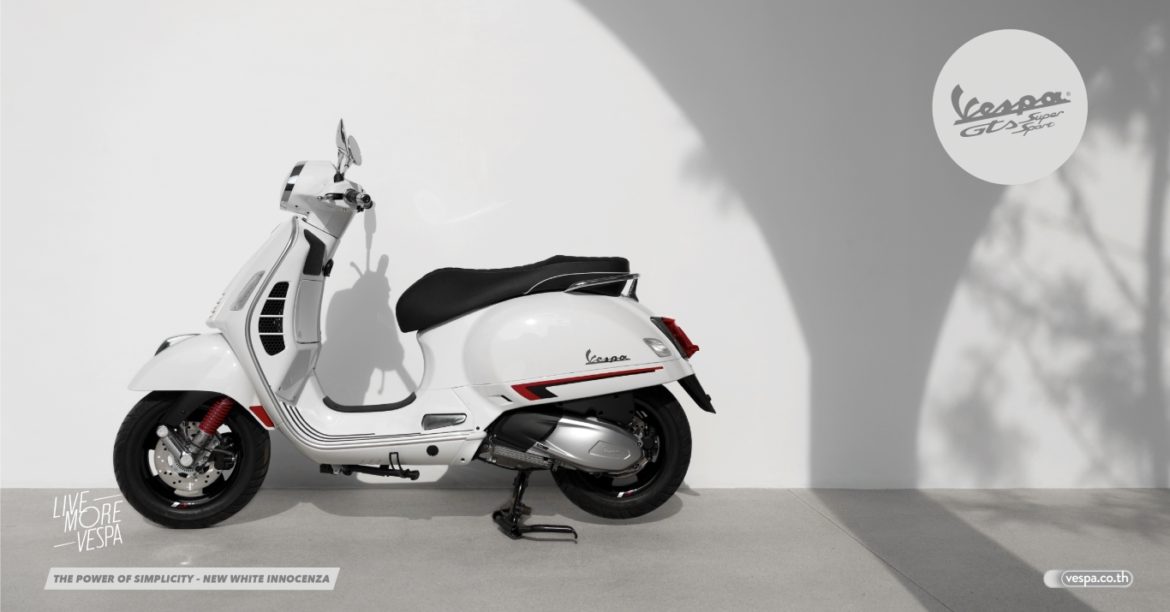 KV – Vespa GTS Super Sport 300 HPE – White Innocenza